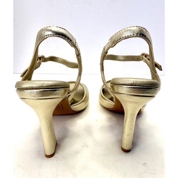 Naturalizer Women's Lala Ankle Strap Dress Sandals Champagne Leather Size 6M NWT - Picture 5 of 6